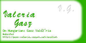 valeria gasz business card
